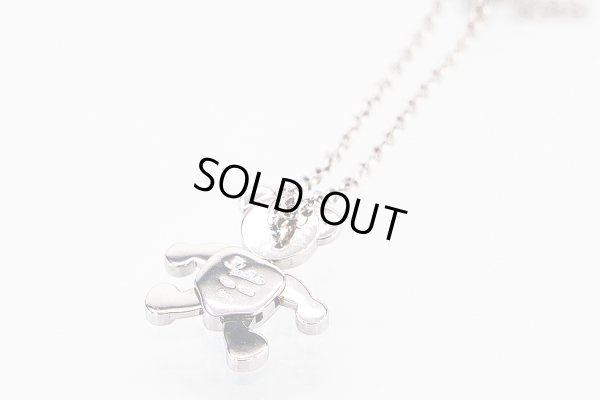 ポメラート　750WG オルソ クマ ダイアイリペンダントネックレス 13.30g　裏面