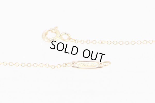 ティファニー　750PG ペーパーフラワー ダイアイリオープンフラワーネックレス 1.90g　留め具　刻印(2)