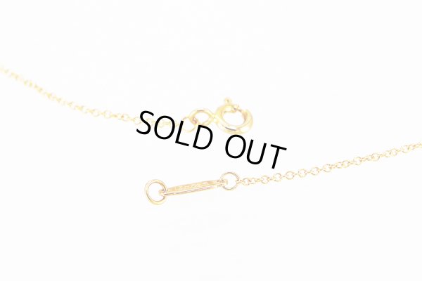 ティファニー　750PG ペーパーフラワー ダイアイリオープンフラワーネックレス 1.90g　留め具　刻印(1)