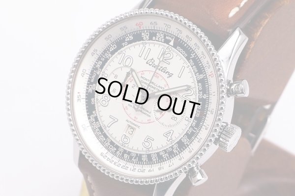 ブライトリング　モンブリラン１９０３　Ａ３５３３０　銀文字盤　サイド拡大