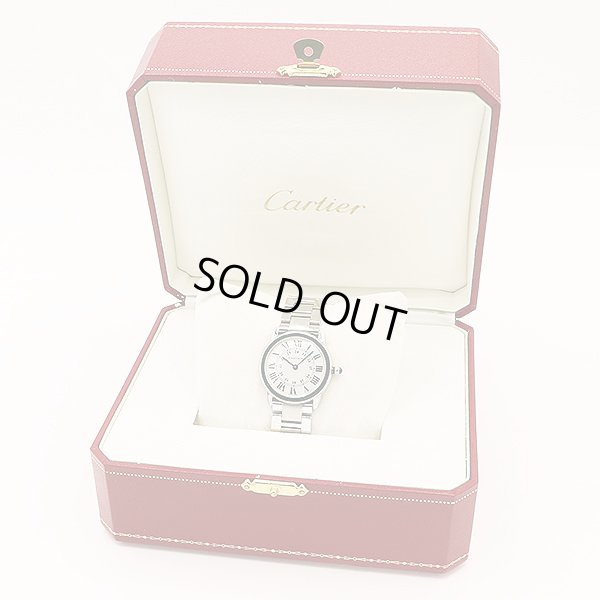 カルティエ　ロンドソロＳＭ　２９９３　銀文字盤　箱