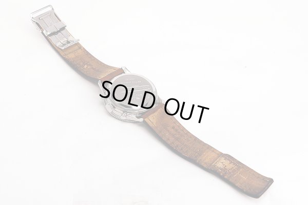 ブライトリング　モンブリラン１９０３　Ａ３５３３０　銀文字盤　革ベルト状態　裏面