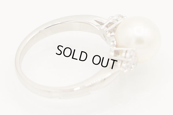 PT950 パールダイアイリリング 8.70mm 5.90g