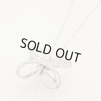 ミキモト　K18WG ダイアイリペンダントネックレス／ブローチ 0.15ct 0.37ct 11.00g
