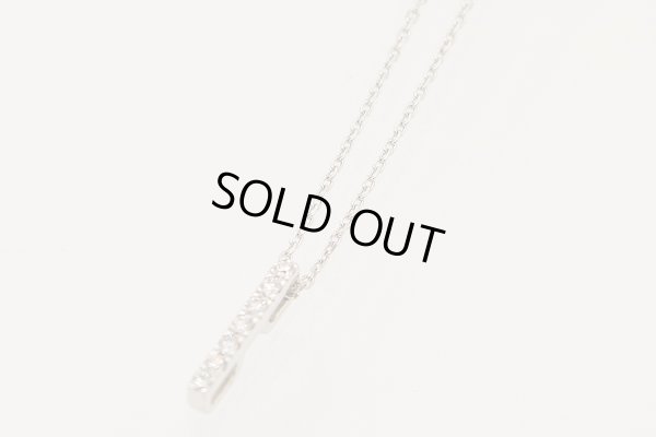 ミキモト　K18WG ダイアイリペンダントネックレス／ブローチ 0.15ct 0.37ct 11.00g　ブローチを外したイメージ