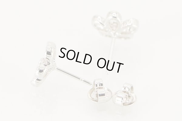 ミキモト　K18WG ダイアイリフラワーピアス 4.10g