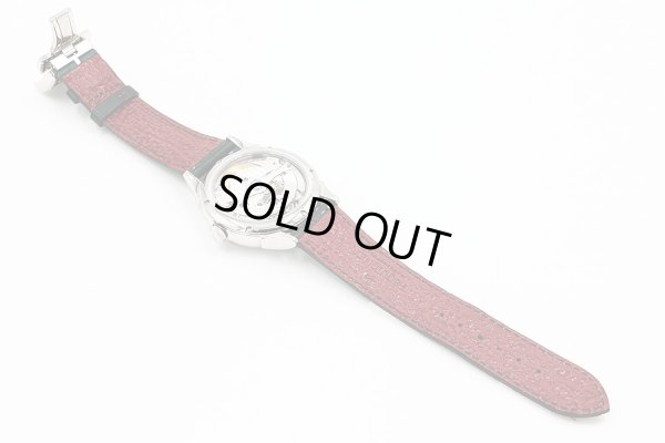 ペキネ　マニュファクチュール　シューロワイヤル　９０１０１９３　緑文字盤　革ベルト状態　裏面