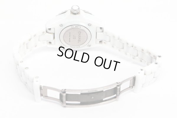 シャネル　Ｊ１２　Ｈ５７０３　白文字盤　１２Ｐ　セラミックブレス