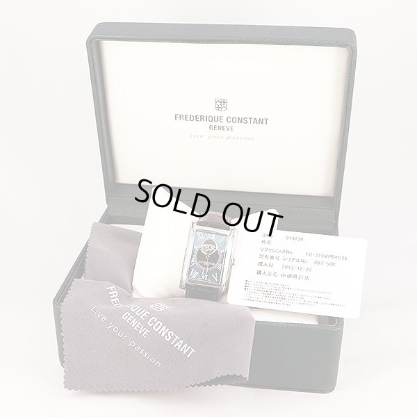 フレデリックコンスタント　クラシック　カレ　ＦＣ－３１５ＭＰＢ　青シェル文字盤　箱・保証書