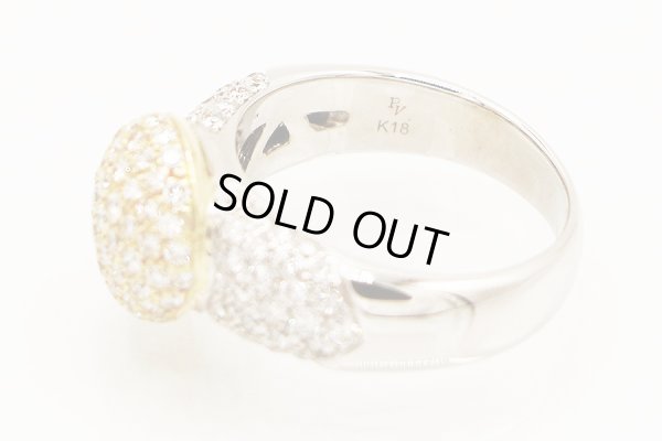 ポンテヴェキオ　K18WG/YG ダイアイリリング 1.50ct 7.70g　刻印(2)