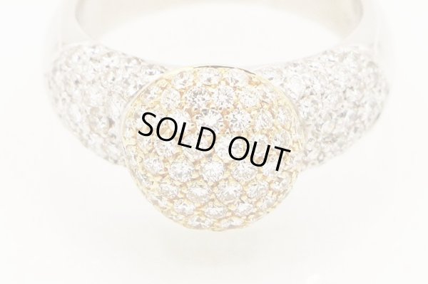 ポンテヴェキオ　K18WG/YG ダイアイリリング 1.50ct 7.70g　拡大