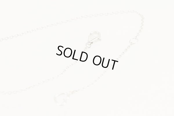 ポンテヴェキオ　K18WG ルビーピンクサファイアダイアイリペンダントネックレス 0.86ct 0.58ct 0.31ct 6.60g　留め具外したイメージ