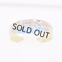 K18/PT900 ダイアイリリング 0.10ct 5.00g
