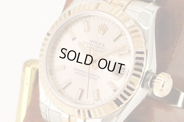 ロレックス　１７９１７１　Ｄ７２６８５８　ピンク文字盤　サイド拡大