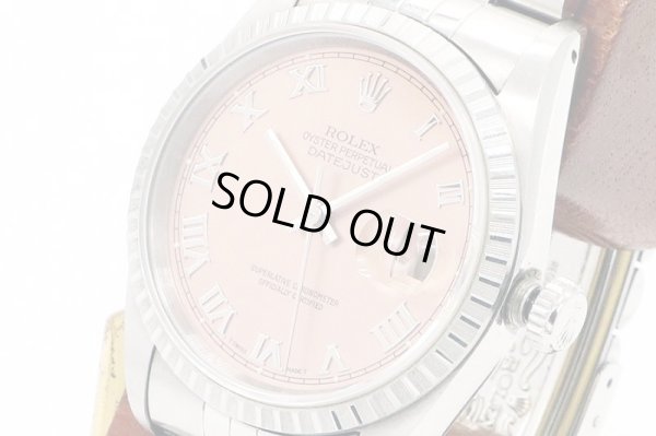 ロレックス　１６２２０　Ｓ２９２８３５　ピンクローマン文字盤　サイド拡大