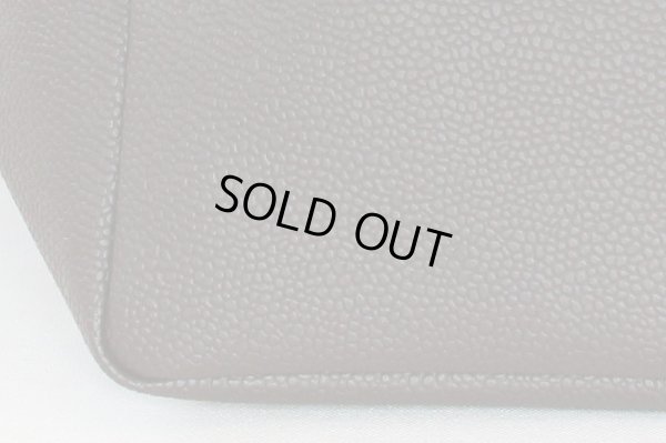 エルベシャプリエ リュクス舟型トートM 707GP モカ/モカ 底拡大