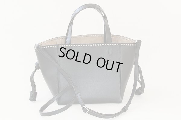 ジェイ&エム デヴィッドソン ベル ミニ ウイズスタッズ トートバック ブラック 裏面