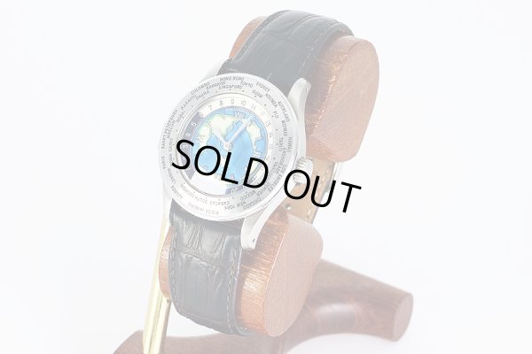 シェルマン　ワールドタイムミニッツリピータークロワゾネ　青文字盤　サイド