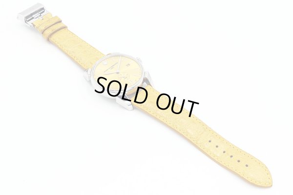 クエルボ・イ・ソブリヌス　ヒストリアルドール　３１９１　ＳＯＬ　黄色文字盤　革ベルト状態　表面