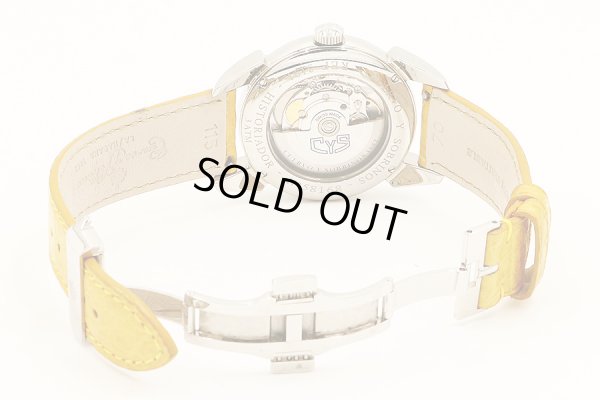 クエルボ・イ・ソブリヌス　ヒストリアルドール　３１９１　ＳＯＬ　黄色文字盤　革ベルト