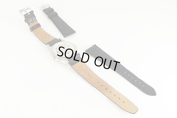 シェルマン　ワールドタイムミニッツリピータークロワゾネ　青文字盤　替え革ベルト　裏面