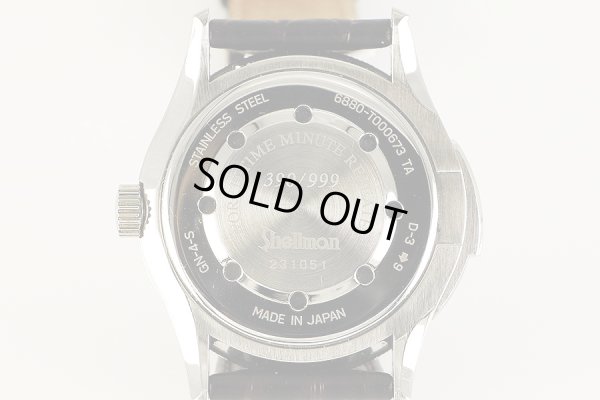 シェルマン　ワールドタイムミニッツリピータークロワゾネ　青文字盤　裏面拡大