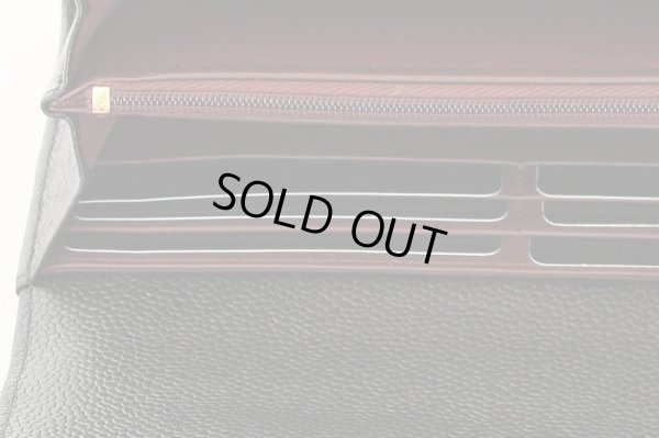 シャネル クラシック ロング フラップ ウォレット AP0241 ブラック カード入れ