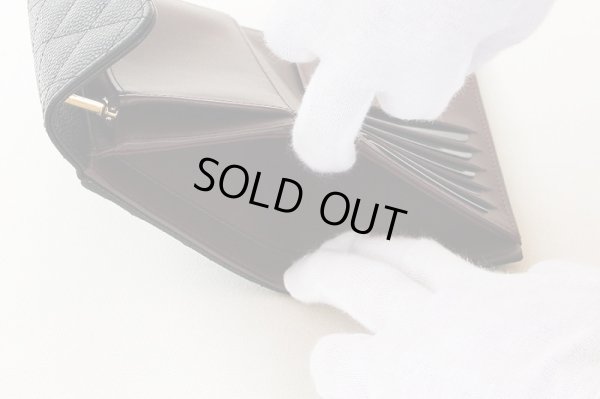 シャネル ミディアム クラシック フラップ ウォレット AP0232 ブラック お札入れ