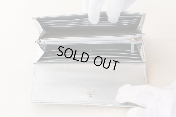 シャネル シャネル19 ロングフラップウォレット AP0955 シルバー 中身