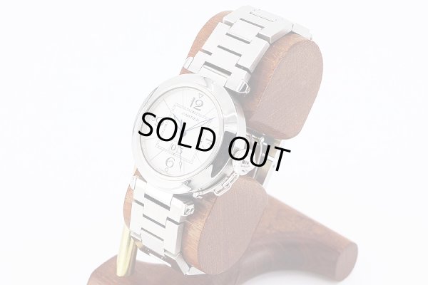 カルティエ　パシャＣ　ビックデイト　２４７５　白文字盤　サイド