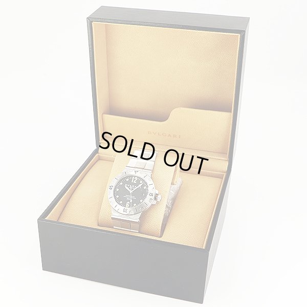 ブルガリ　スクーバ　ＳＤ３８　黒文字盤　箱