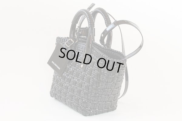 バレンシアガ ビストロバスケット XS 671342 2IE2Y ブラック サイド