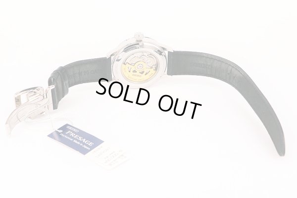 セイコー　プレサージュ　ＳＡＲＹ０８７　紺文字盤 　カクテル限定　革ベルト