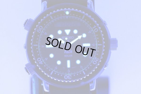 セイコー　プロスペック　ＳＢＥＱ００３　黒文字盤　ソーラー　ＰＡＤＩ限定　ライト