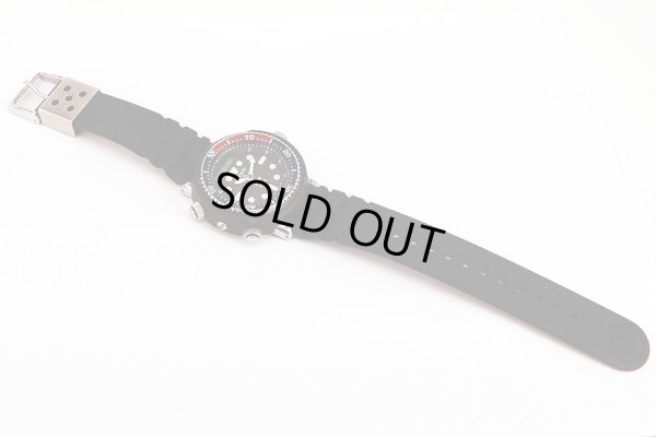 セイコー　プロスペック　ＳＢＥＱ００３　黒文字盤　ソーラー　ＰＡＤＩ限定　ラバーベルト状態　表面