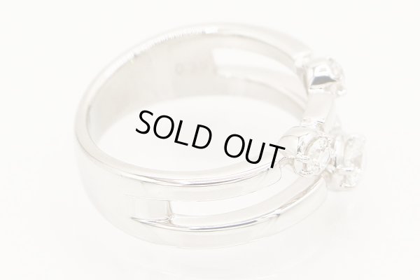 タサキ　K18WG ダイアイリリング 0.36ct 7.10g　刻印(2)