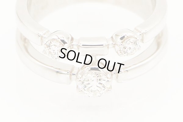 タサキ　K18WG ダイアイリリング 0.36ct 7.10g　拡大