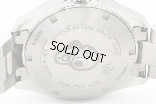 タグホイヤー　アクアレーサー　ＷＢＤ１１１１　白文字盤　裏面拡大