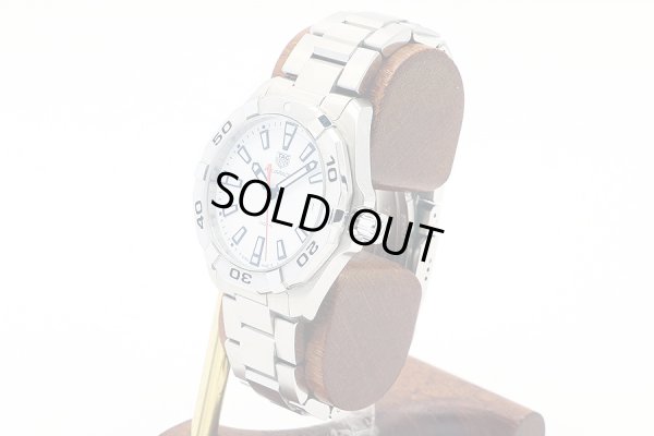 タグホイヤー　アクアレーサー　ＷＢＤ１１１１　白文字盤　サイド