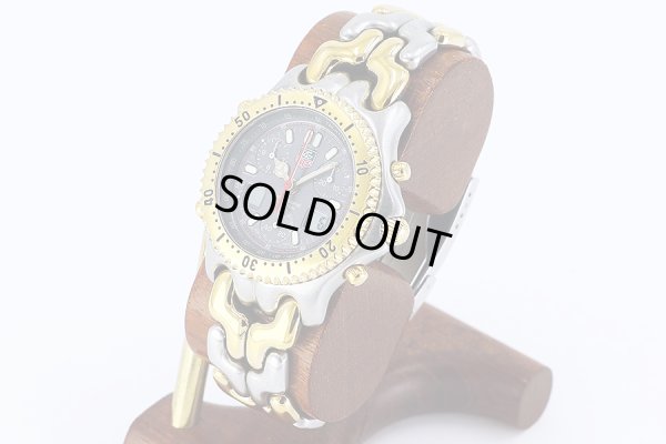 タグホイヤー　Ｓ／ｅｌ　ＣＧ１１２２－０　デジアナ　グレー文字盤　サイド