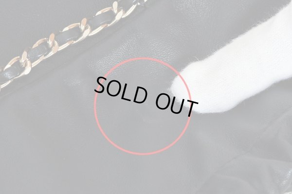 シャネル　バケット（巾着）チェーンショルダーバック AS2314 ブラック／GP金具　表面擦れ