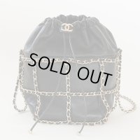 シャネル　バケット（巾着）チェーンショルダーバック AS2314 ブラック／GP金具