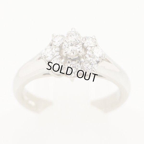 ポーラ　PT900 ダイアイリリング 0.50ct 5.80g