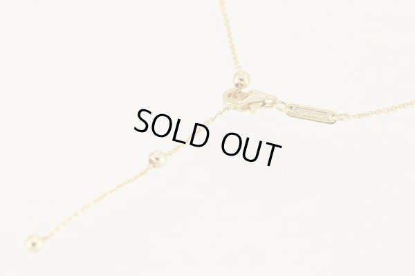 キメント　750YG 半貴石ダイアイリペンダントネックレス 8.80g　留め具拡大