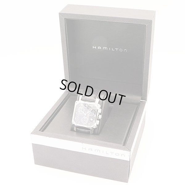 ハミルトン　ロイド　クロノグラフ 　Ｈ１９４１２７　黒文字盤　箱