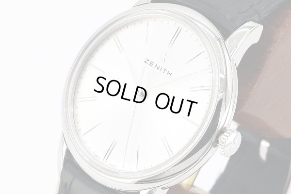 ゼニス　エリート　クラシック　０３．２９９０．６７９　銀文字盤　サイド拡大