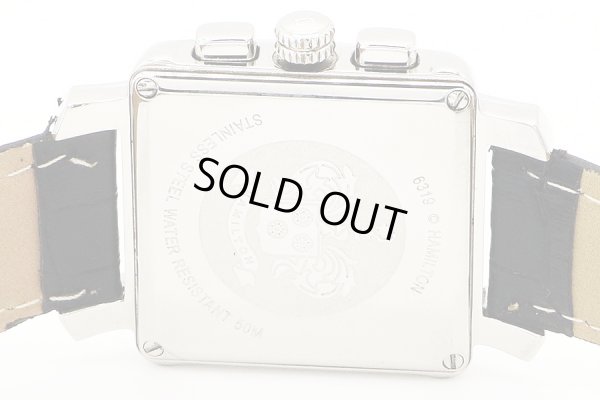 ハミルトン　ロイド　クロノグラフ 　Ｈ１９４１２７　黒文字盤　裏面拡大