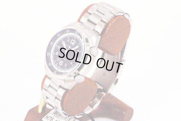 ハミルトン　カーキパイロット パイオニア　Ｈ７６４５５０　２つリューズ　黒文字盤　サイド