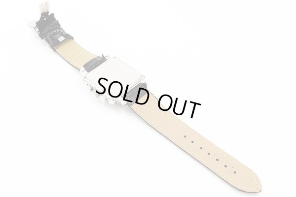 ハミルトン　ロイド　クロノグラフ 　Ｈ１９４１２７　黒文字盤　革ベルト状態　裏面