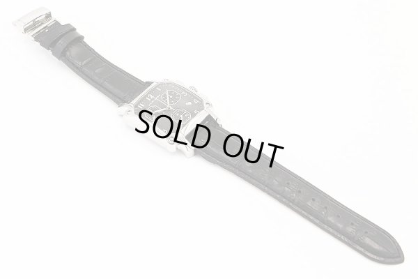 ハミルトン　ロイド　クロノグラフ 　Ｈ１９４１２７　黒文字盤　革ベルト状態　表面